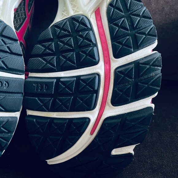 Asics Gel Kayano 19 Women's Athletic Running Shoes T350Q Grey Pink White 10 US - Picture 10 of 11